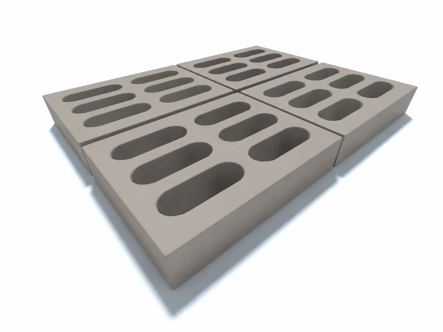 Эко дорожная газонная плитка 40×30×8 см для парковки