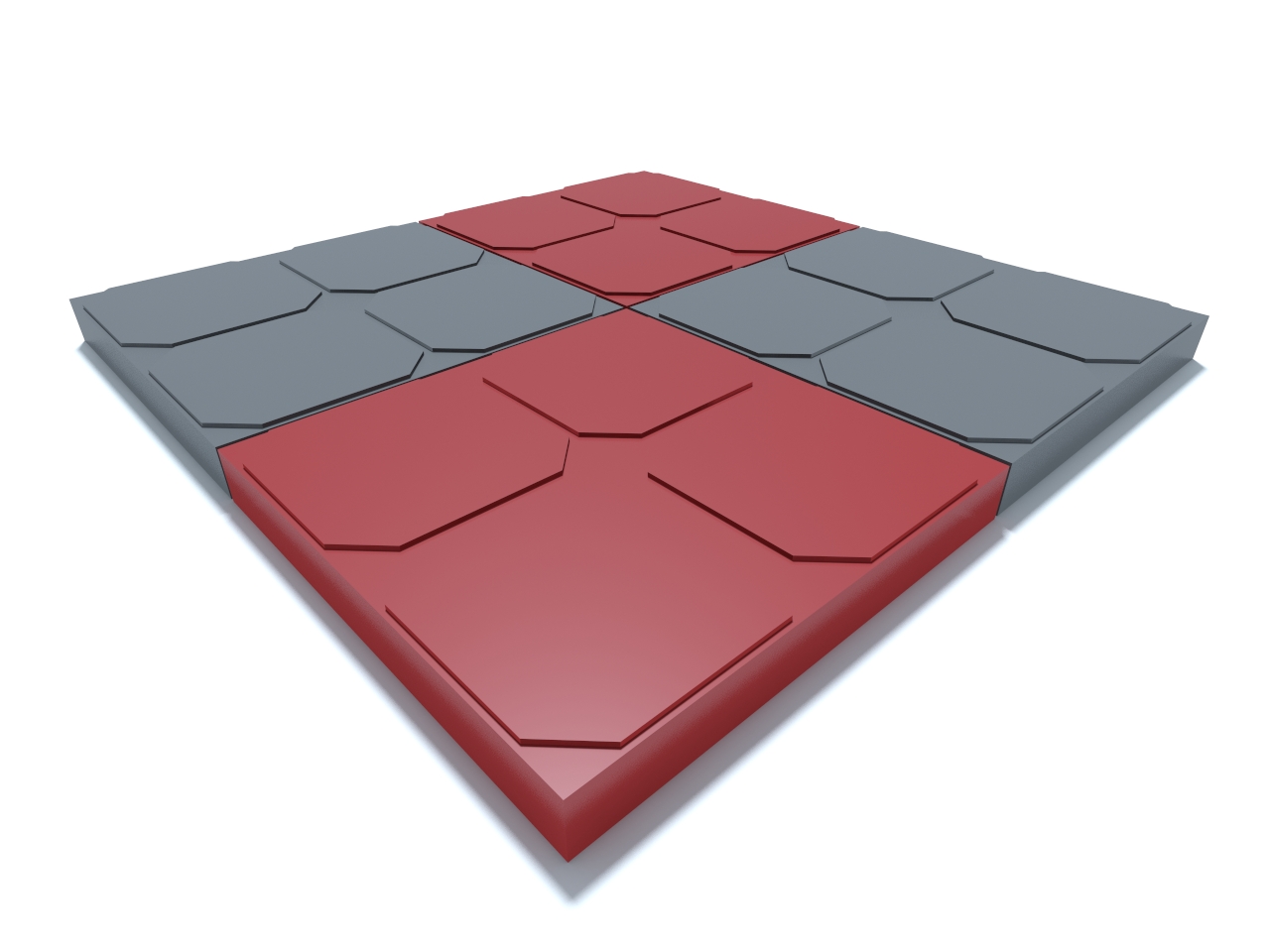 Тротуарная плитка Садовая 35×35×4,5 см (вибролитая)