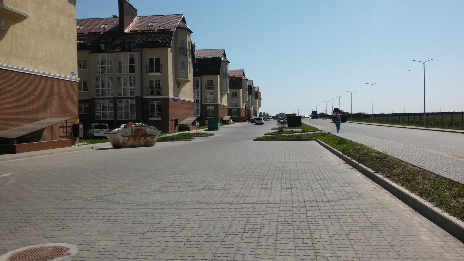 Тротуарная плитка Кирпич 10 см (20х10) с фаской