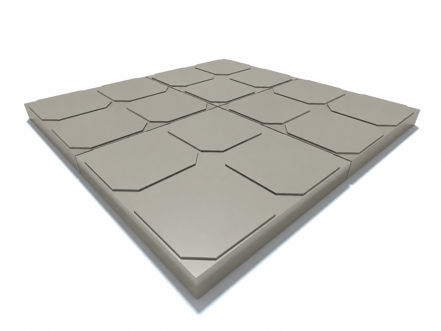 Тротуарная плитка Садовая 35×35×4,5 см (вибролитая)