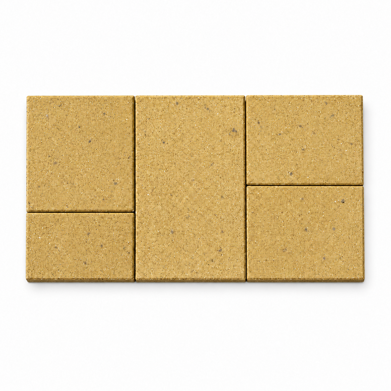 Тротуарная плитка парковая 6 см (5 элементов) — Желтый