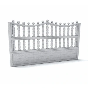 Декоративные ЖБ заборы